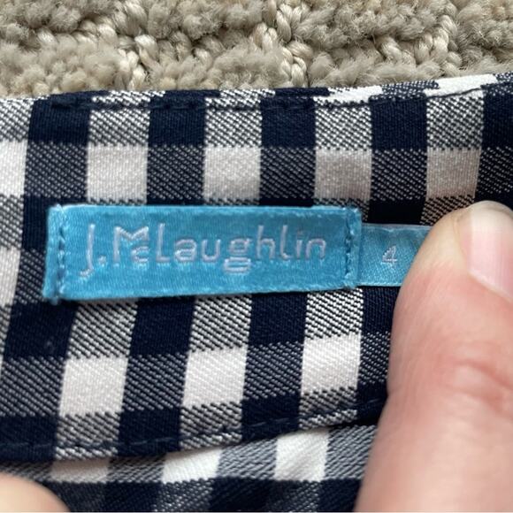 J. McLaughlin Gingham Skirt Size 4 - Picture 3 of 4